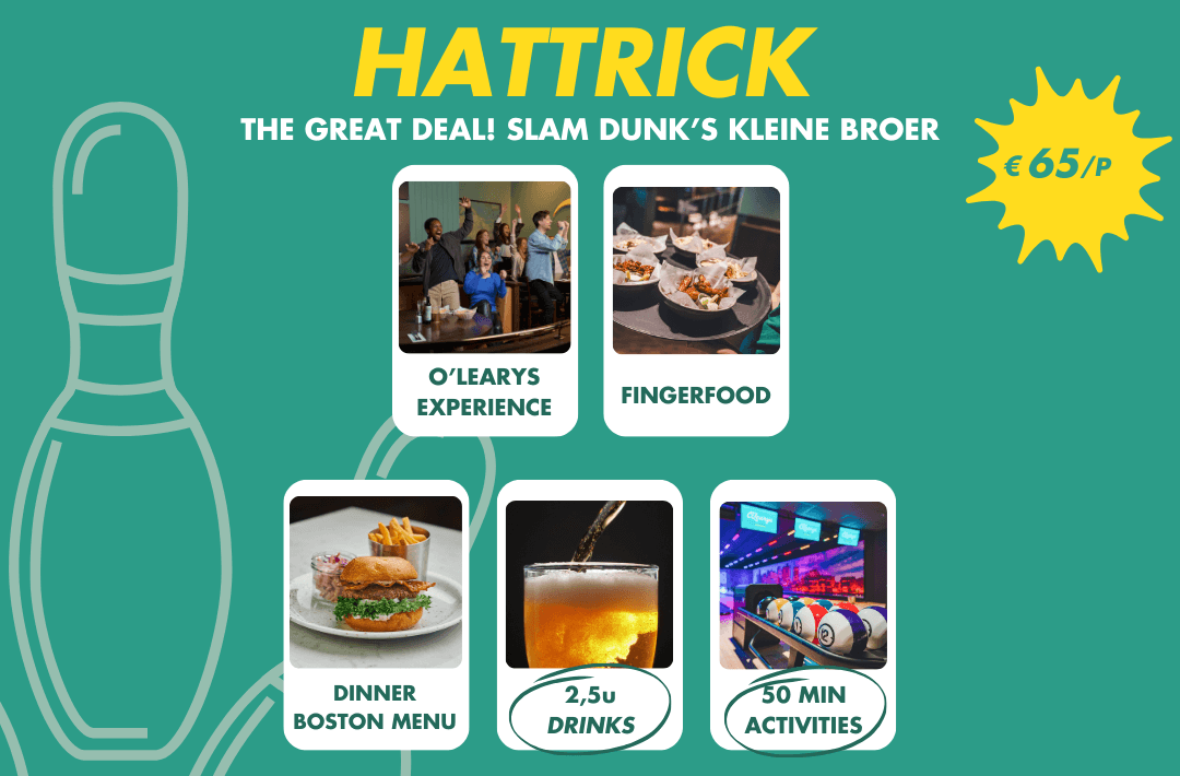 Inhoud teambuilding pakket 'hattrick'