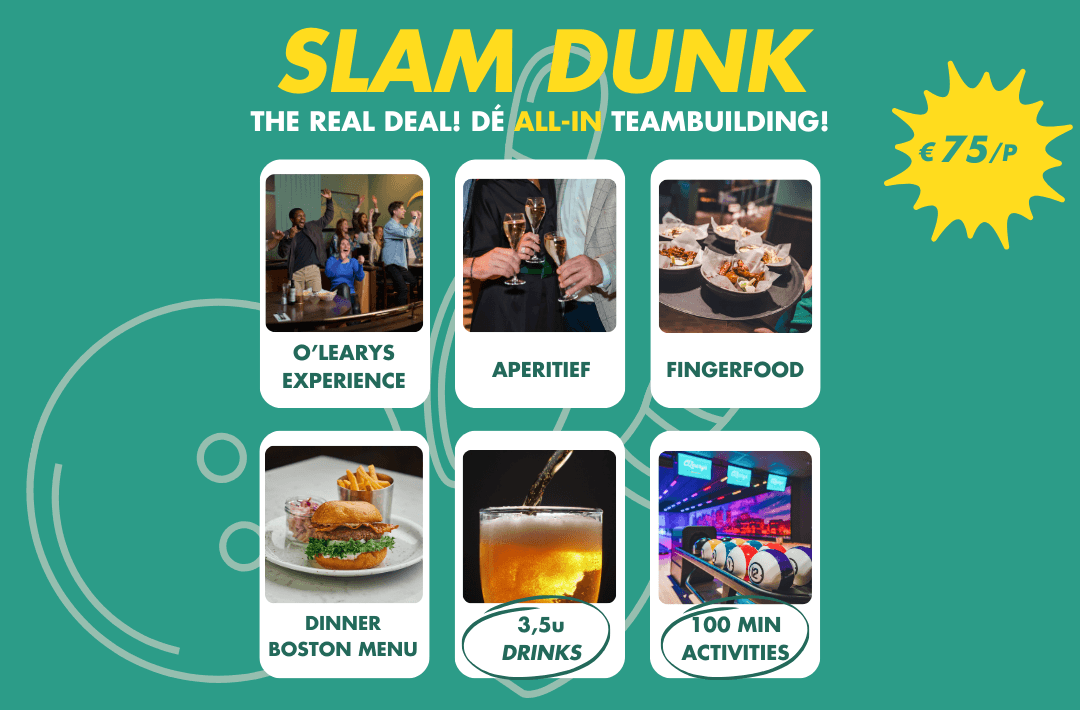 Inhoud teambuilding pakket 'Slam Dunk'